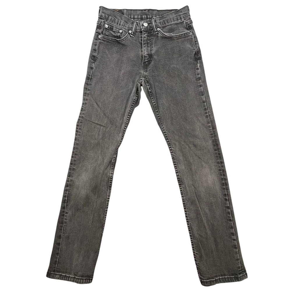 Levis Black 514 Straight Fit Denim Jeans Mens 29x32